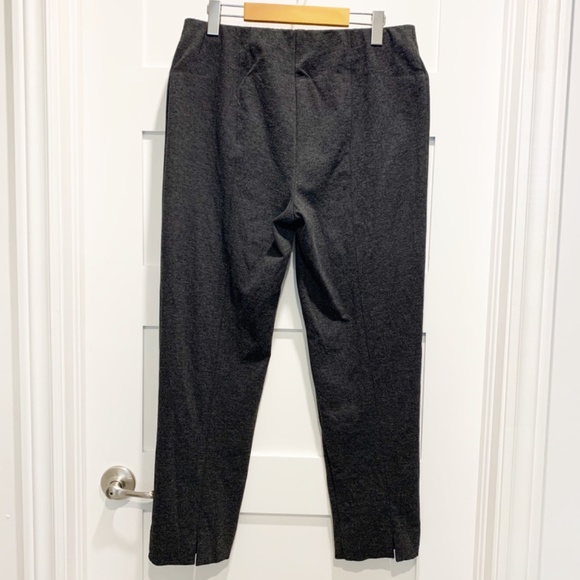 J. Jill Ponte Slim Leg Back-Split-Hem Ankle Pants - Picture 2 of 9
